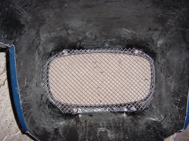 Grill fitted (from inside)